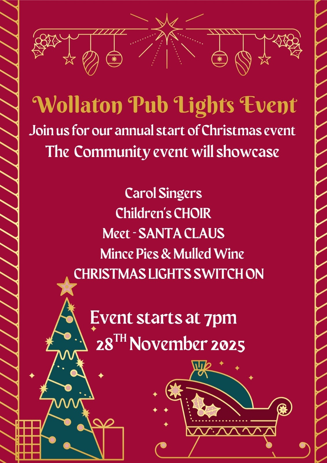 Wollaton Pub Lights Event