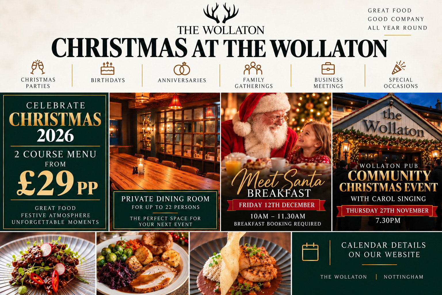 Christmas events at the Wollaton